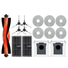 15 Pièces de Rechange pour Aspirateur Robot pour L40 Ultra AE / L40 Ultra ce: Brosses Latérales Principales, Lingettes de Nettoyage, Filtres,