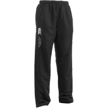 (S, Black/White) Canterbury Mens Open Hem Tracksuit Bottoms
