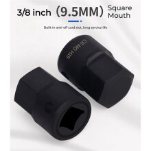 3/8 Inch Drive Low Profile Impact Hex Driver Set SAE/Metric, Steel Integrated Construction Hand Tool