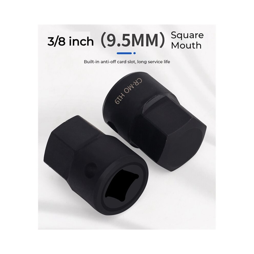 3/8 Inch Drive Low Profile Impact Hex Driver Set Sae/Metric, Steel Integrated Construction Hand Tool 6031427260870
