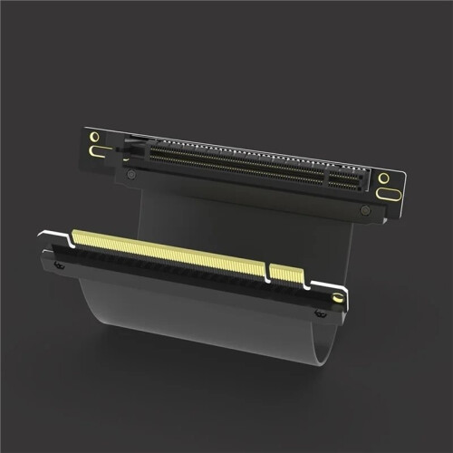 Cabo Riser PCI-e PCI Express PC PCI-e 3.0 16X Extensor Cabo Riser 164PIN Suporte para Placa Gráfica 90 Graus Full Speed 2