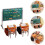 13pcs  Study Supplies Set, Including Tables, Chairs, Backpacks, Blackboards, and Books,Parent Child Interact Model 6