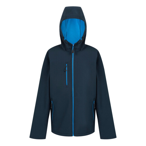(S, Navy/French Blue) Regatta Professional Mens 2 Layer Soft Shell Jacket