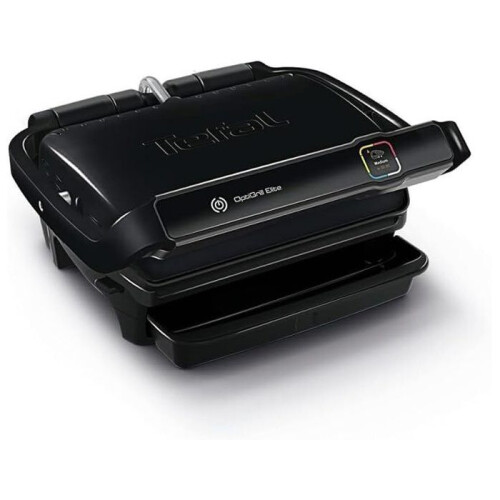 Tefal Parrilla de Contacto - TEFAL - OptiGrill Elite GC7508 - Negro - 2000 Vatios - Rectangular