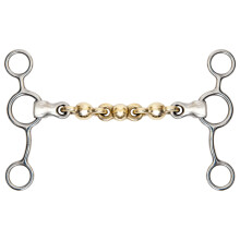 (5.5in, Brass) Shires Brass Waterford Horse Tom Thumb Bit