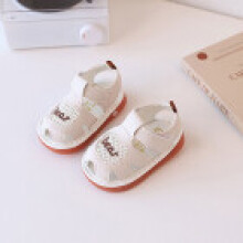 (White,18)Baby Toddler Sandals With Hook And Loop Closure For Summer Play Fashion Crawl