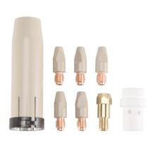 8Pcs 36KD Coating Protection Nozzle 0.8mm MIG Torch Gas Nozzle Tip Holder of 36KD MIGMAG Welding Torch
