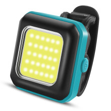 Phare Avant de Vélo de Montagne, Éclairage de Nuit, Lampe de Poche Ultra Lumineuse, Rechargeable par USB, Avertissement Arrière, Lumière Bleue et