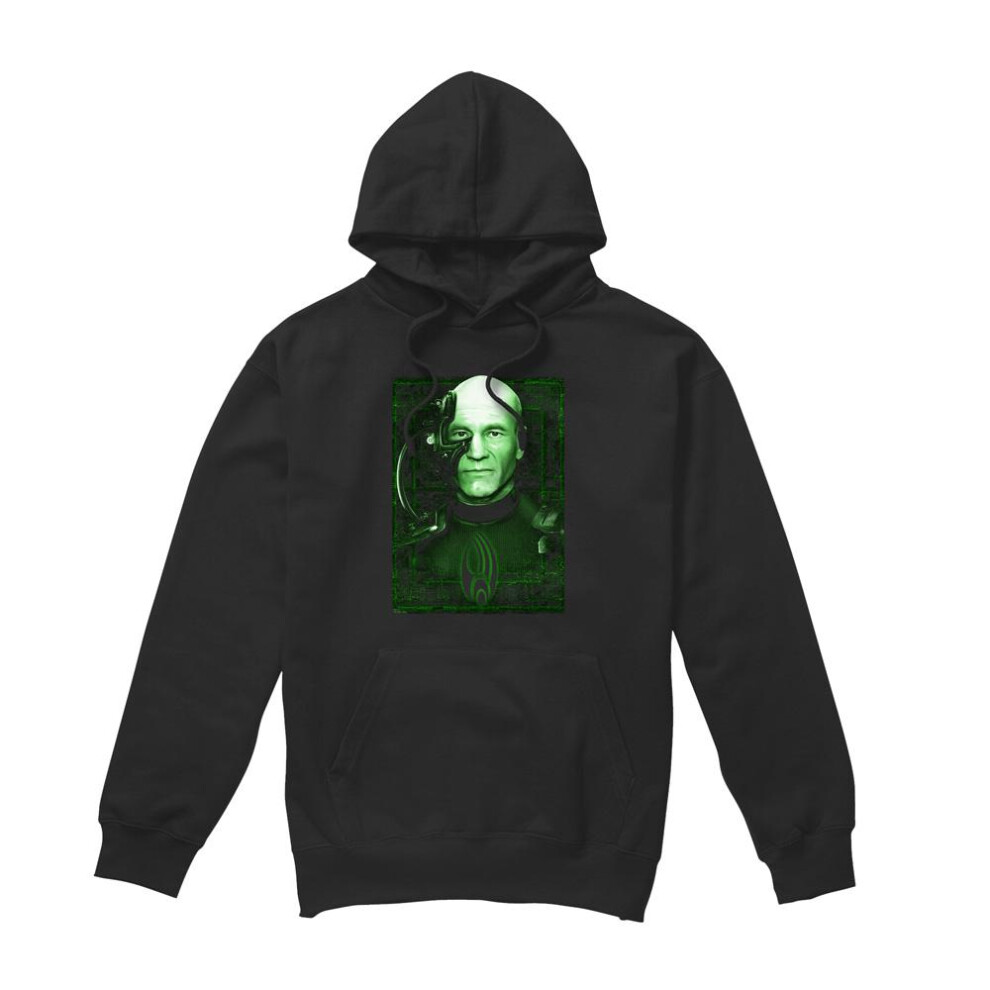 Star Trek (L, ) Mens Locutus Of Borg Hoodie Black