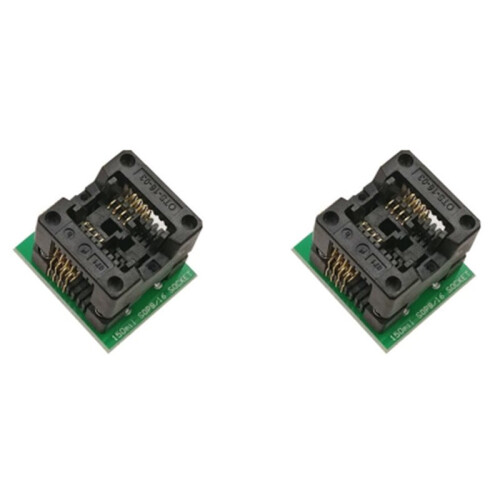 2pcs SOP8 to DIP8 IC Socket 150mil SOP8 Programmer Adapter Socket Converter Module 1