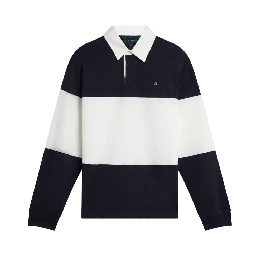 Ted Baker (L, Navy) Mens Cotton Jersey Polo Shirt Blue,Multicoloured