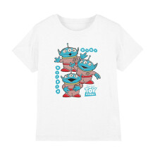 (12-13 Years, White) Toy Story Childrens/Kids Aliens Stack T-Shirt