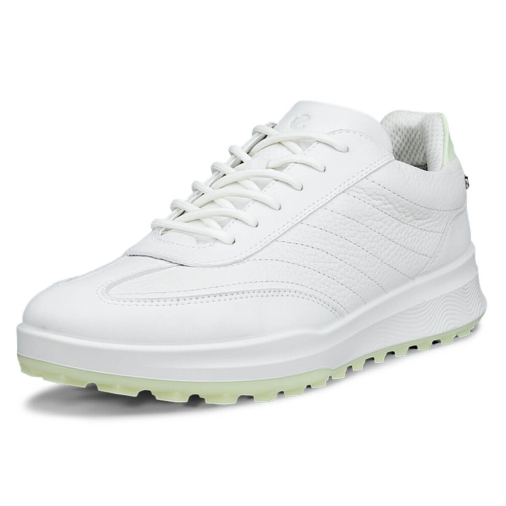 Ecco (Uk 4.5, Shadow //Lime Cream) Womens 2026 Street Vibe Lace Waterproof Spikeless Leather Golf Shoes White/Cream