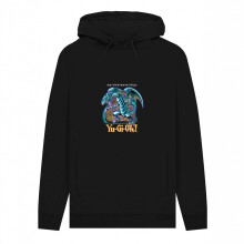 (XXL, Black) Yu-Gi-Oh! Unisex Adult Blue-Eyes White Dragon Hoodie