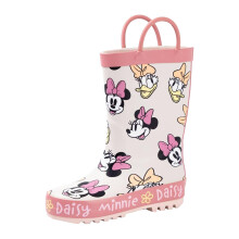 (10 UK Child, Pink) Disney Girls Minnie Mouse & Daisy Wellington Boots