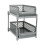 Space-Saving Design 2-Layer Organizer with Pull-Out Drawers, Sliding Bathroom and Kitchen Cabinet Storage Gray 1