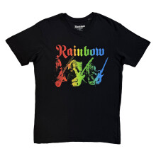 (XL, Black) Rainbow Unisex Adult Three Richies T-Shirt