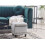 Beliani Storage Pouffe LORETTO Velvet Light Grey 2