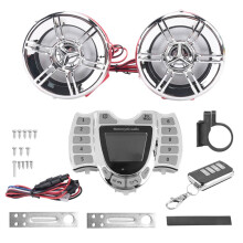 Motorcycle Audio Stereo Speakers Wireless  MP3 Player Waterproof FM Audio for Motor Scooter Bike ATV UTV