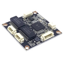 38-mm-Ethernet-, Industrietauglich, 4 , 10/100-Mbit/S-Netzwerk-Ethernet-, Eingangstemperatur: -40 Bis 75 C, 5-15 V