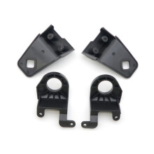 Para A3 2014-2016 Kit de Reparo de Farol de Carro Garras de Reparo Cantos Fixos de Plástico Suporte de Farol de Luz Preta