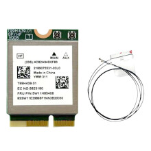 MT7927 WiFi7 Card+2xAntennas 2.4G/5G/6G Tri-Band 8774M MT7927 Wireless WiFi Card BT5.4 Gigabit Wireless Network Card