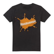 (5XL, Black) Nickelodeon Mens Retro Burst Logo T-Shirt