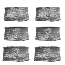 6Pcs 0.5X2M Black Carbon Fiber Print Water Transfer Dipping Hydrographics Film