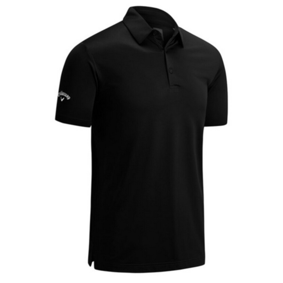 Callaway (Xs, Caviar) Mens Swing Tech Solid Colour Polo Shirt Multicoloured