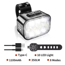 BUCKLOS Éclairage Arrière de Vélo Rechargeable par USB, Feu Arrière LED pour Vélo, Accessoires VTT