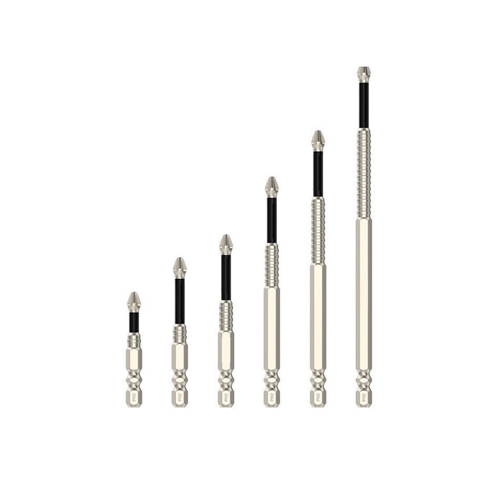 Photos - Power Tool Accessory Upgraded Non-Slip PH2 Impact Driver Bit Set with Magnetic PhillipsScrewdriver Tool 25-150mm Anti Non-Slip Bits