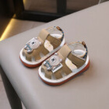 (Khaki,18)Toddler Baby Soft Bottom Sandals With Cartoon Pattern For Summer Comfort Fashion