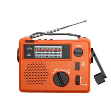 Portable AM FM Radio with Best Reception AC Battery Operated Speaker Large Tuning Knob Earphone