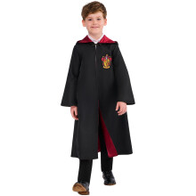(7-8 Years, Black) Harry Potter Childrens/Kids Deluxe Gryffindor Robe Set