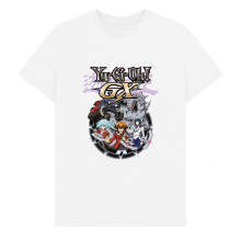 (S, White) Yu-Gi-Oh! Unisex Adult GX T-Shirt