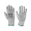 (Size 8 Medium, Multi Colour) Scan Grey Pu Coated Cut 3 Gloves 1