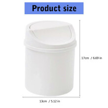 (beige color) Stylish Trash Can For Desk Organization Versatile Mini Garbage Can Practical Stoareg Box Suitable For Various Setting Light pink