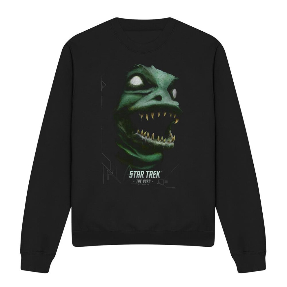 Star Trek (M, ) Unisex Adult The Gorn Sweatshirt Black