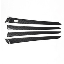 Adesivo de Moldagem de Acabamento de Tira de DecoraçãO de Painel de Porta Interior de Carro para G37 G25 Q40 EX35 2010-2013 ABS Fibra de