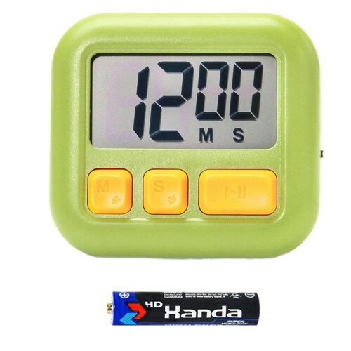 LCD Digital Kitchen Timer with Magnetic Electronic Tool for Cooking Countup Timing Cook Friendly Alarm Clock Counter A