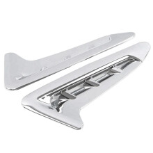 1Pair Front Side Air Outlet Cover Trim for X3 G01 X4 G02 2018-2024 Car Styling Vent Chrome Silver
