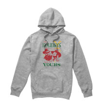 (S, Sport Heather) Yellowstone Mens My Holidays Are All Yours Christmas Hoodie