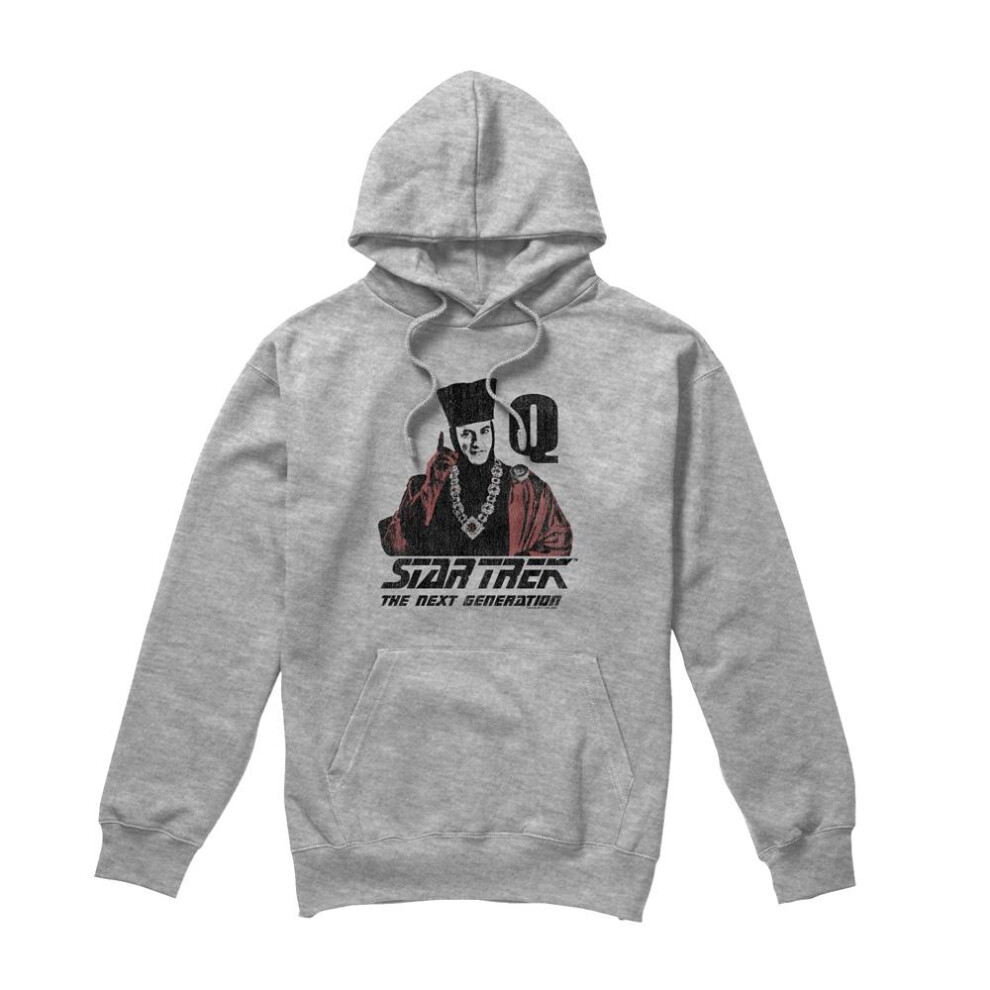 Star Trek (L, Sport Heather) Mens Q Point Hoodie Multicoloured