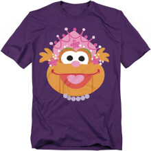 (S, Purple) Sesame Street Unisex Adult Zoey Nutcracker Christmas T-Shirt