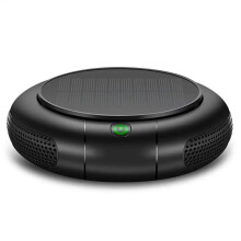 USB Solar Car Air Purifier with HEPA Filter,1200mAh,Negative Ion Generator,PM2.5 & Smoke Removal for Fresh Interior Air
