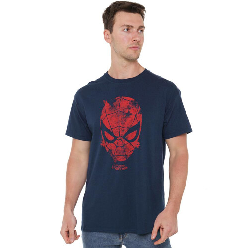Marvel (L, Navy) Marvel Unisex Adult Webhead T-Shirt 1