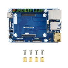 Base Board for Raspberry Pi Compute Module5 JST-SH FAN USB -Compatible RJ45 Gigabit Ethernet M.2 Slot for CM5