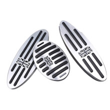 Union Jack At Auto Aluminum Pedal Cover for  Cooper 2010-2018 F54 F55 F56 F57 F60 R55 R56 R57 R58 R59 R60 R61