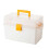 Small Tackle Box with 2 Tray Hardware Organizer Portable Multipurpose Storage Box for Snacks Screws Nuts Lure Case A 1