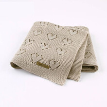 (Khaki)Couvertures bébé tricot toutes saisons coton emmaillotage bambin confort léger confortable